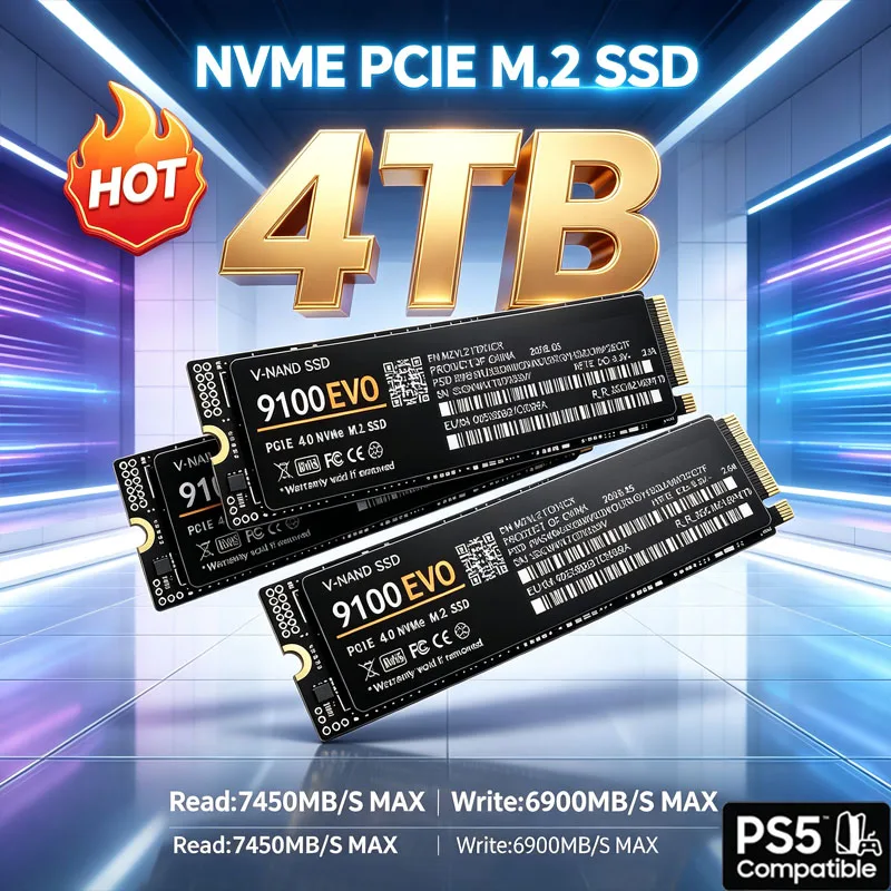 M.2 Nvme 4Tb Pcie 4.0 Ssd - SSD NVMe M.2 Gaming 9100 EVO