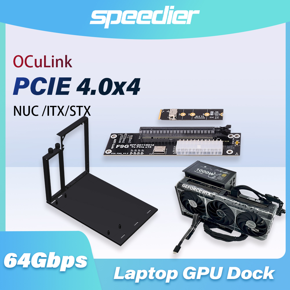 External Gpu Dock Pcie 4.0 Oculink - Adaptateur EGPU F9G 64 Gbps OcuLink