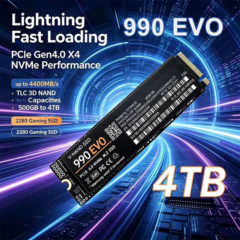 M.2 Nvme 4Tb Pcie 4.0 Ssd - SSD NVMe M.2 Gaming 990 EVO