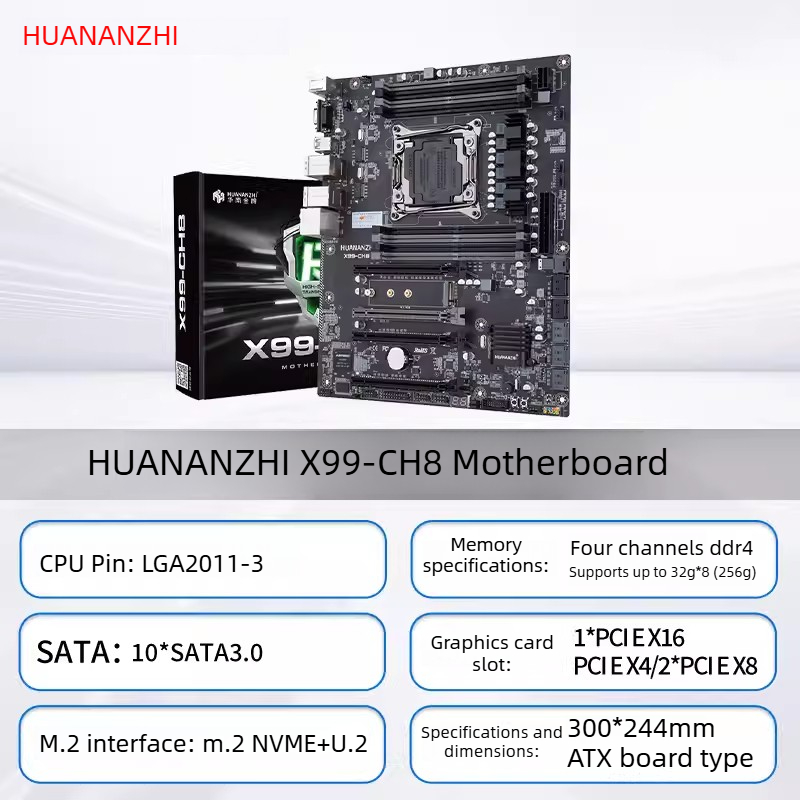 X99 Dual Cpu Motherboard Combo - Carte mère HUANANZHI LGA2011-3 X99 X99