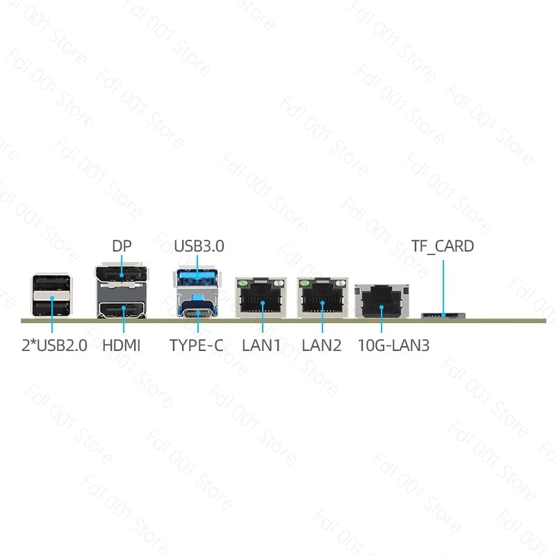 Nas Motherboard N100 6 Sata - Carte mère N100 double 2.5G 10G
