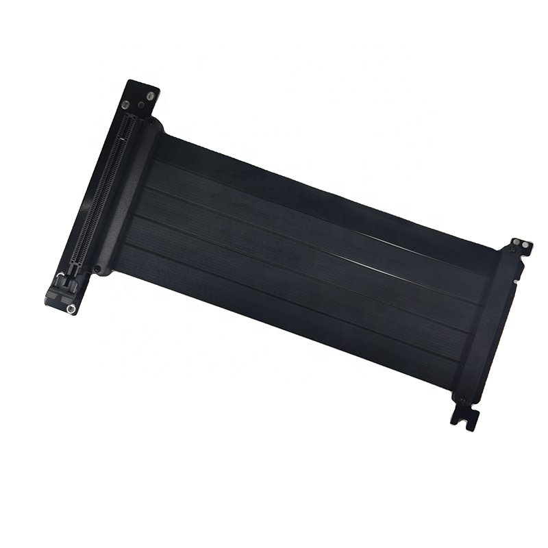 Pcie 4.0 X16 Riser Cable 90 Degree - Câble élévateur PCIE 4.0 X16, blindage