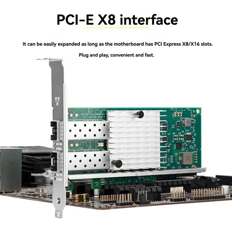 10Gb Sfp+ Pcie Network Card Dual Port - X520-DA1 10 Go SFP + carte