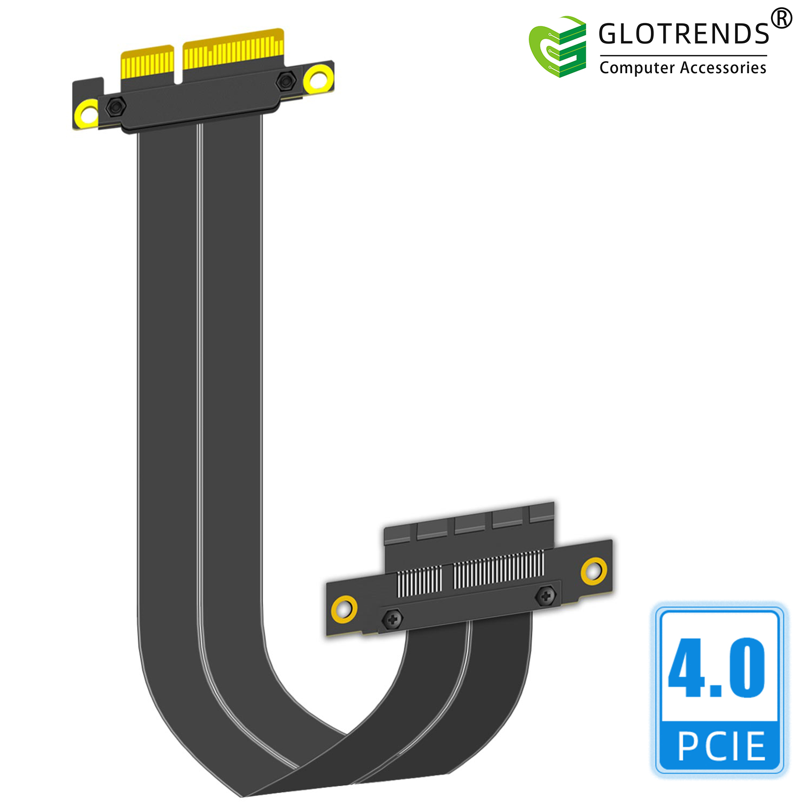 Pcie 4.0 X16 Riser Cable 90 Degree - Câble Riser PCIe 4.0 X4, angle