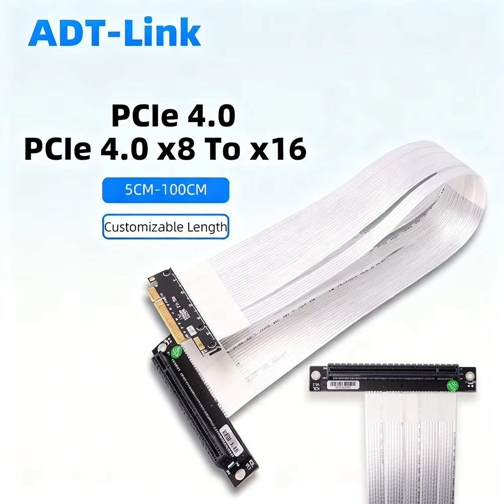 Pcie 4.0 X16 Riser Cable 90 Degree - ADT-Link PCIE 4.0 3.0 X8 à