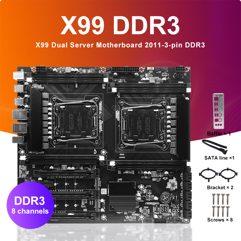 X99 Dual Cpu Motherboard Combo - X99 carte mère CPU double prise