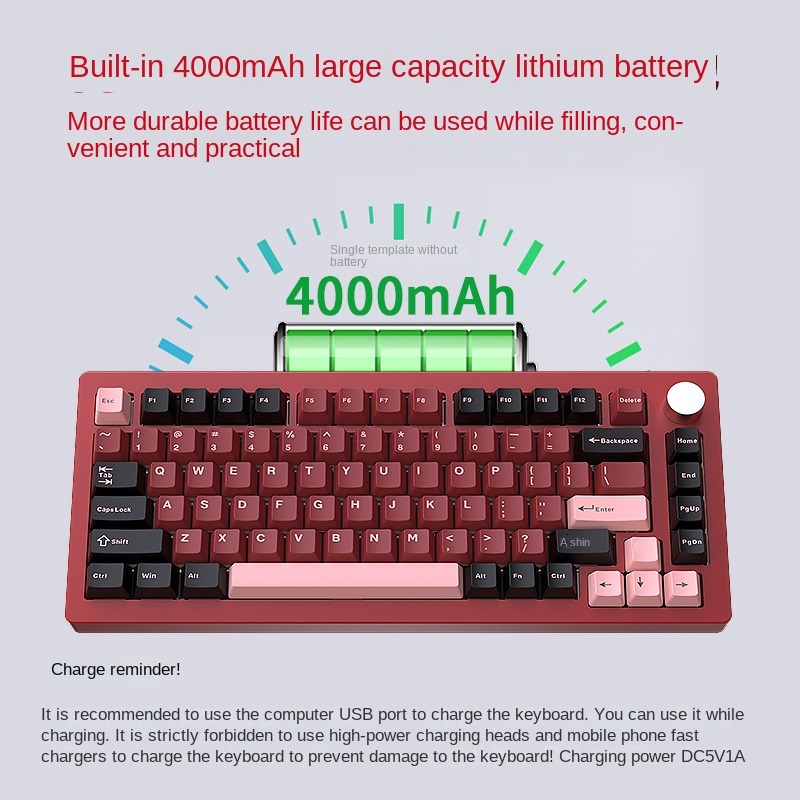 Kit de clavier mécanique HJSDZ - Mechanical Keyboard Barebone Aluminum Gasket 75 avis et prix