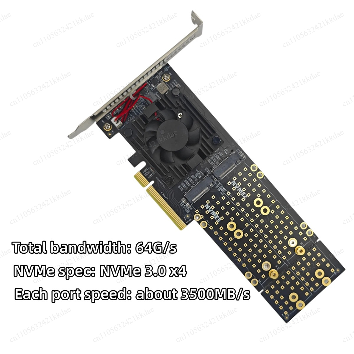 Carte adaptatrice d'extension  - Quad M.2 Nvme Pcie Bifurcation Card avis et prix