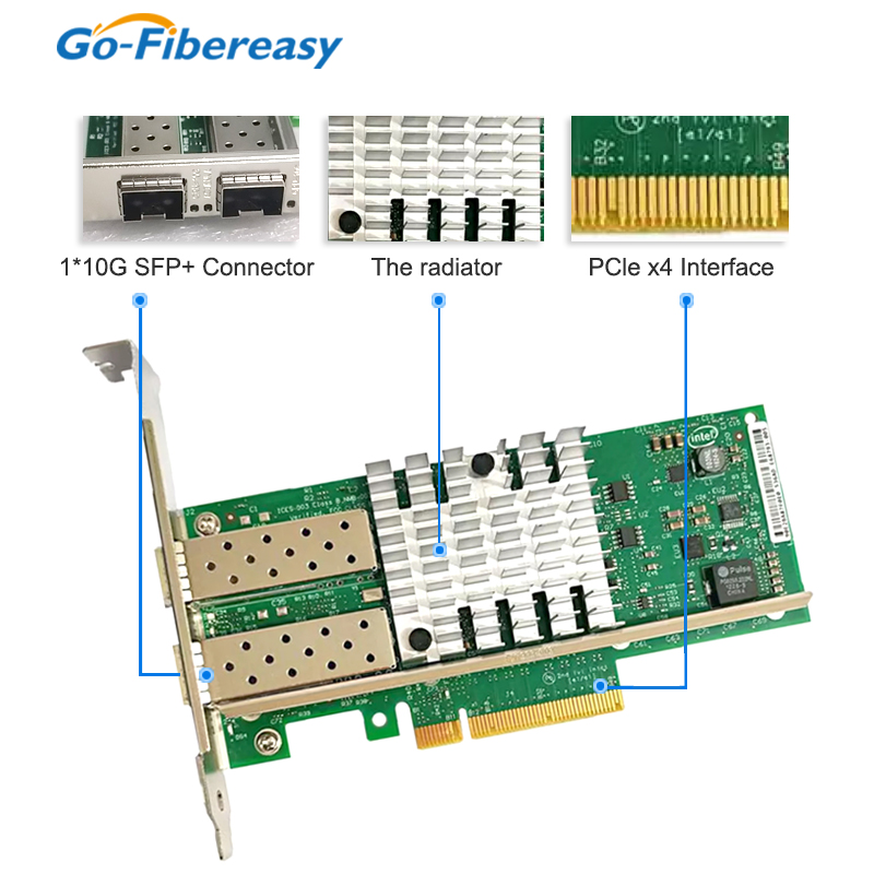 Carte réseau X520-DA2 10 Gb SF - 10Gb Sfp+ Pcie Network Card Dual Port avis et prix