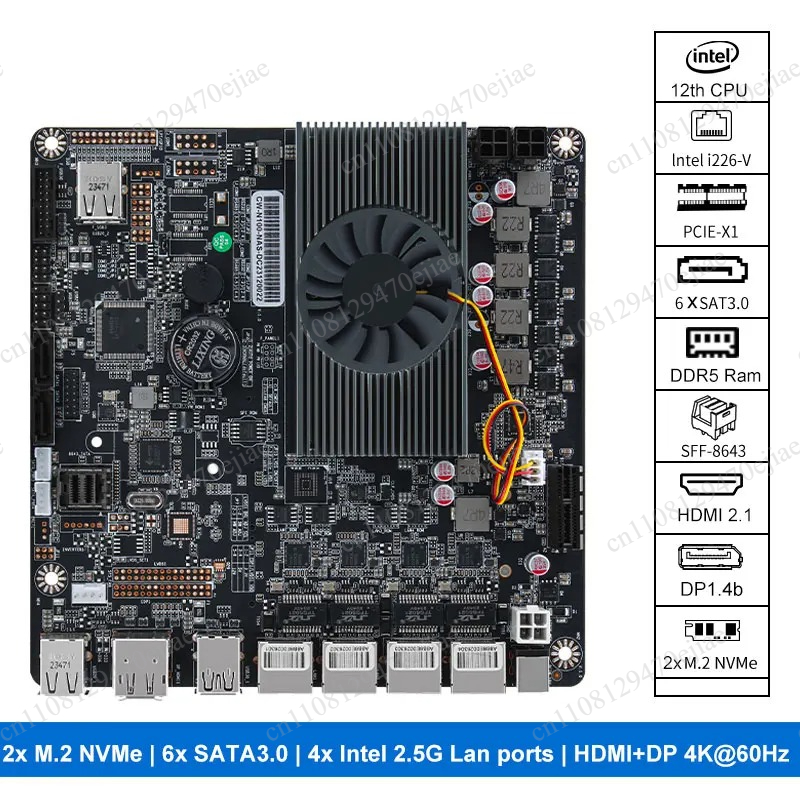 Carte mère N100 Mini ITX NAS D - Nas Motherboard N100 6 Sata avis et prix