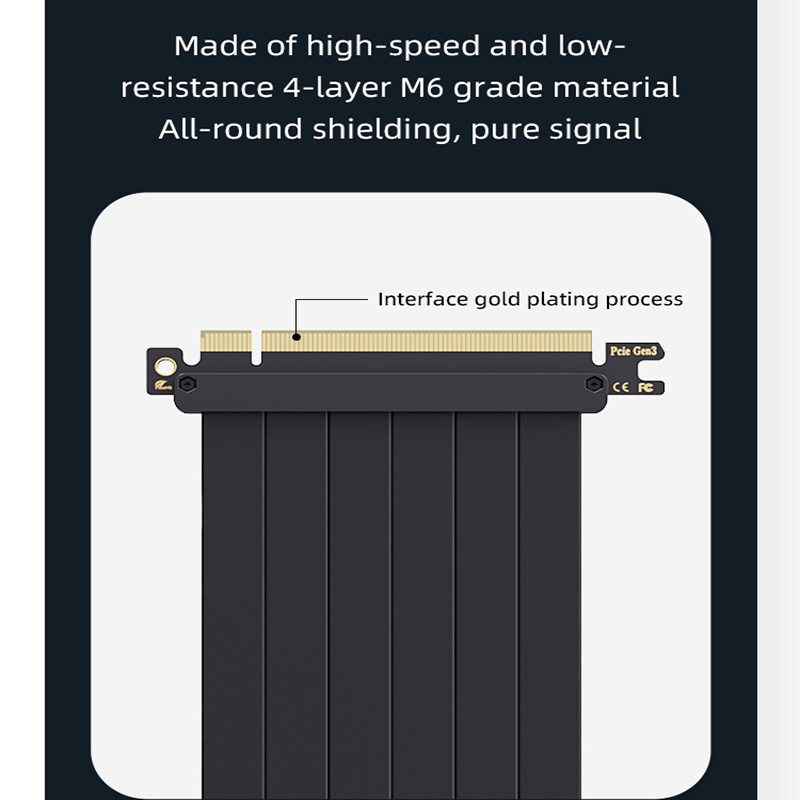 TEUCER – support de montage Ve - Pcie 4.0 X16 Riser Cable 90 Degree avis et prix
