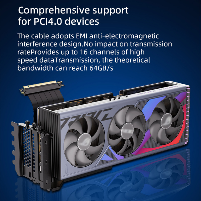 TEUCER – support de montage Ve - Pcie 4.0 X16 Riser Cable 90 Degree avis et prix