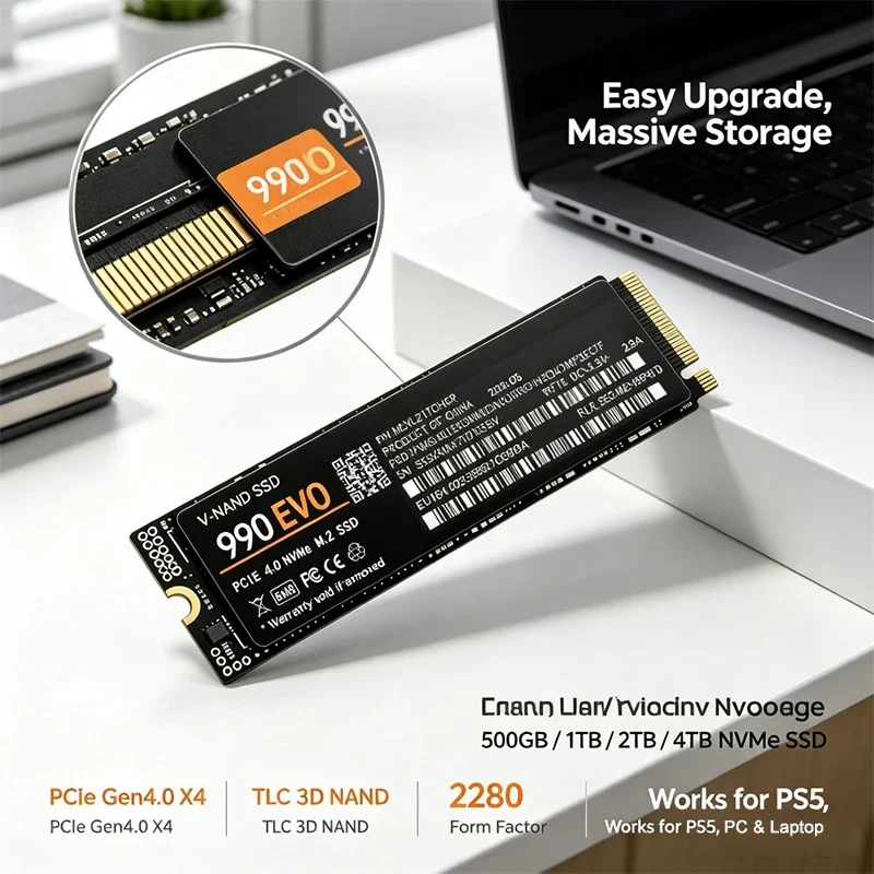 SSD NVMe M.2 Gaming 990 EVO PC - M.2 Nvme 4Tb Pcie 4.0 Ssd avis et prix