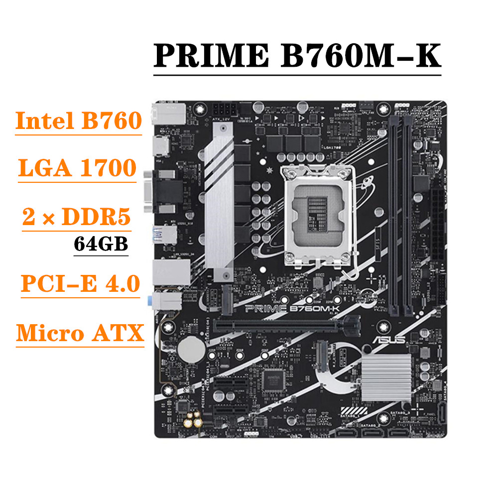 Carte mère ASUS PRIME B760M-K, - Lga 1700 Ddr5 Itx Motherboard avis et prix