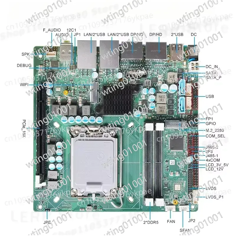 Carte mère Mini ITX 13e généra - Lga 1700 Ddr5 Itx Motherboard avis et prix