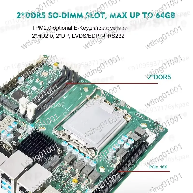 Carte mère Mini ITX 13e généra - Lga 1700 Ddr5 Itx Motherboard avis et prix