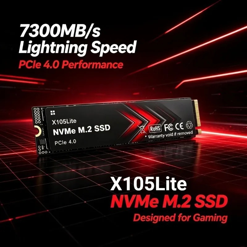 X105Lite M.2 NVMe SSD PCIe 4.0 - M.2 Nvme 4Tb Pcie 4.0 Ssd avis et prix