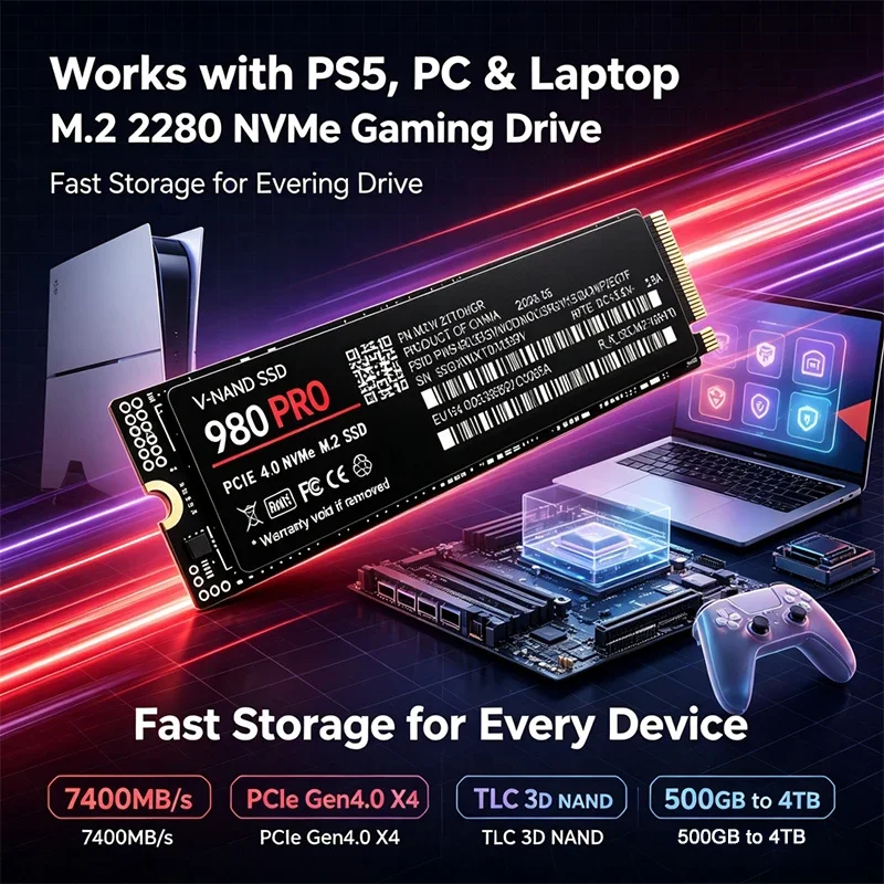 SSD NVMe M.2 Gaming 980 PRO PC - M.2 Nvme 4Tb Pcie 4.0 Ssd avis et prix
