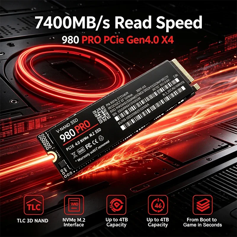 SSD NVMe M.2 Gaming 980 PRO PC - M.2 Nvme 4Tb Pcie 4.0 Ssd avis et prix