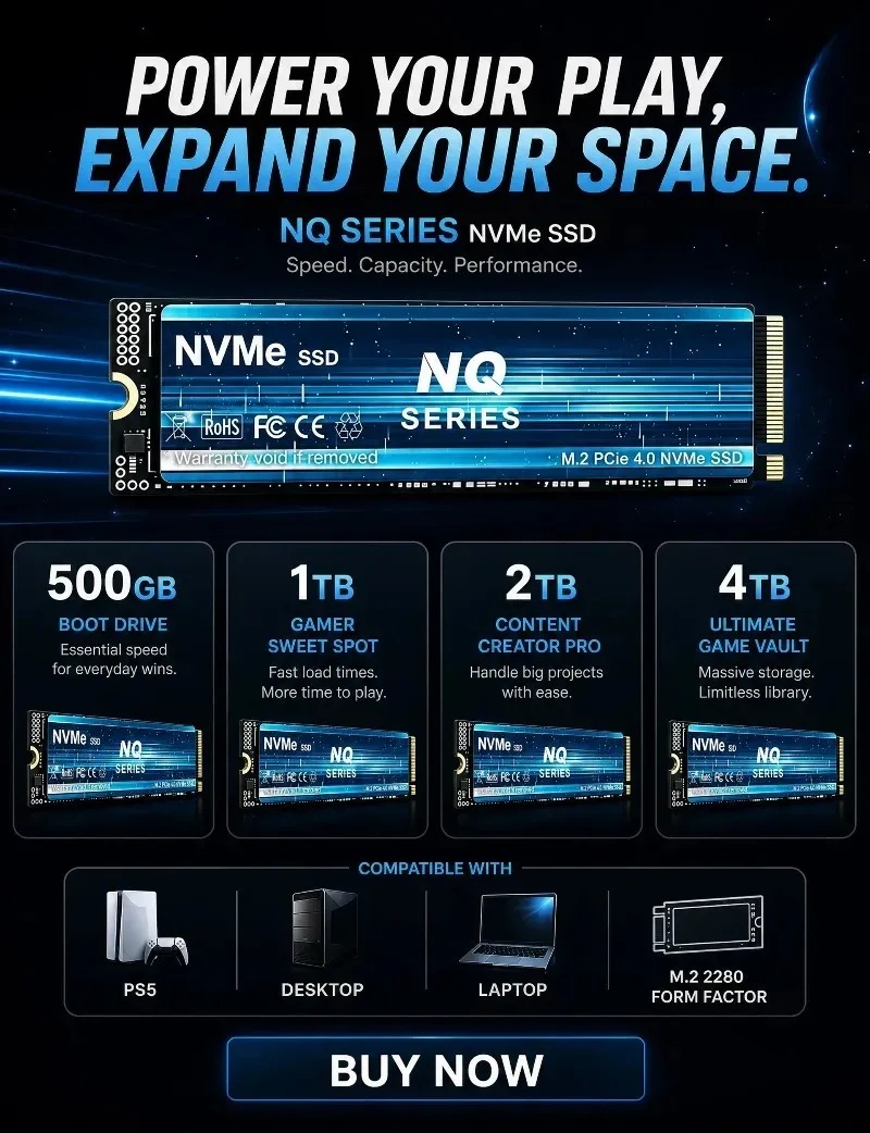 NQ 2TB 4TB PCIe 4.0 NVMe M.2 S - M.2 Nvme 4Tb Pcie 4.0 Ssd avis et prix